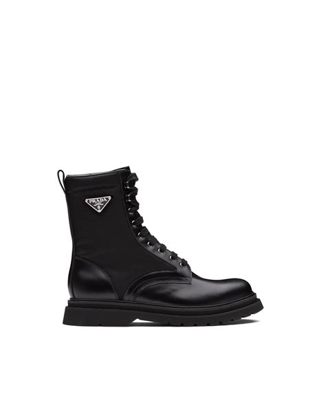 prada pointed sock boots|prada nylon combat boots.